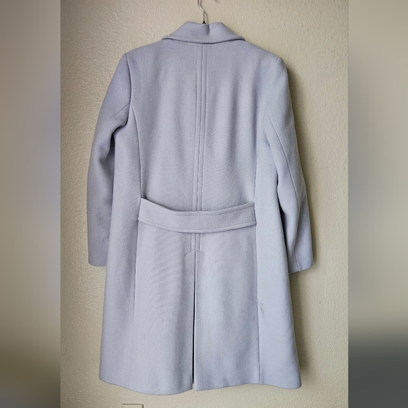 Zara Women's Soft Ligth Blue Trench Coat - Picture 4 of 14